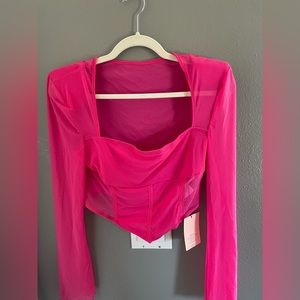 Large. SHEIN mesh crop top w tags